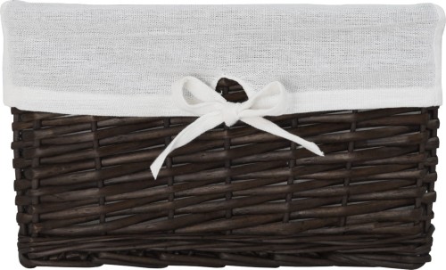 Koszyk wiklinowy Koszoplotka wenge z wyściółką 30x20x15h