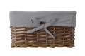 Koszyk wiklinowy Koszoplotka wenge z wyściółką 30x20x15h