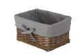 Koszyk wiklinowy Koszoplotka wenge z wyściółką 30x20x15h