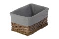 Koszyk wiklinowy Koszoplotka wenge z wyściółką 30x20x15h