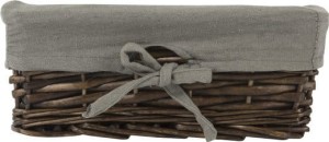 Koszyk wiklinowy Koszoplotka wenge z wyściółką 27x17x11h
