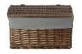 Skrzynia wiklinowa z wyściółką Koszoplotka wenge 45x28x27h