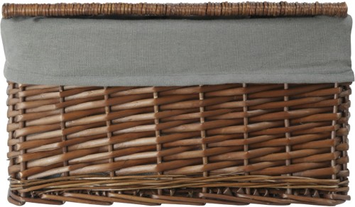 Skrzynia wiklinowa z wyściółką Koszoplotka wenge 38x22x22h
