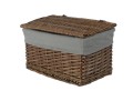 Skrzynia wiklinowa z wyściółką Koszoplotka wenge 38x22x22h