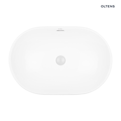 Oltens Tive umywalka 61x40 cm wpuszczana owalna biała 40323000