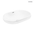 Oltens Tive umywalka 61x40 cm wpuszczana owalna biała 40323000