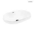 Oltens Tive umywalka 61x40 cm wpuszczana owalna biała 40323000