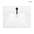 Oltens Kolma umywalka 60x47,5 cm wpuszczana prostokątna z powłoką SmartClean biała 41708000