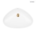 Oltens Vala umywalka 59x39 cm nablatowa owalna z powłoką SmartClean biała 40825000