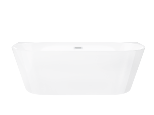 Wanna przyścienna wolnostojąca Corsan E029 Mono 150 cm z wykończeniem białym