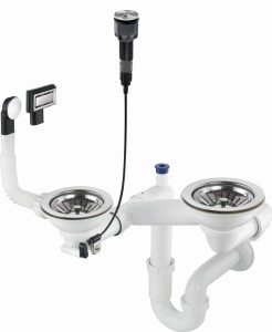 Syfon do zlewozmywaka granitowego 1.5- i 2-komorowego - Space-Saver