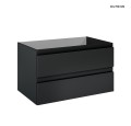 Oltens Vernal szafka 80 cm podumywalkowa wisząca czarny mat 60001300