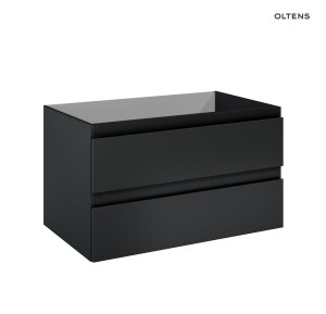 Oltens Vernal szafka 80 cm podumywalkowa wisząca czarny mat 60001300