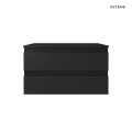 Oltens Vernal szafka 80 cm podumywalkowa wisząca czarny mat 60001300