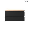 Oltens Vernal szafka 80 cm podumywalkowa wisząca czarny mat 60001300