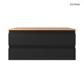 Oltens Vernal szafka 100 cm podumywalkowa wisząca czarny mat 60002300