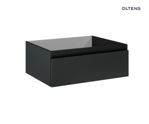 Oltens Vernal szafka 60 cm podumywalkowa wisząca czarny mat 60009300