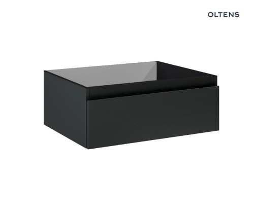 Oltens Vernal szafka 60 cm podumywalkowa wisząca czarny mat 60009300