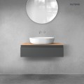 Oltens Vernal szafka 80 cm podumywalkowa wisząca grafit mat 60010400