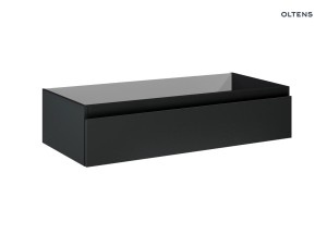 Oltens Vernal szafka 100 cm podumywalkowa wisząca czarny mat 60011300