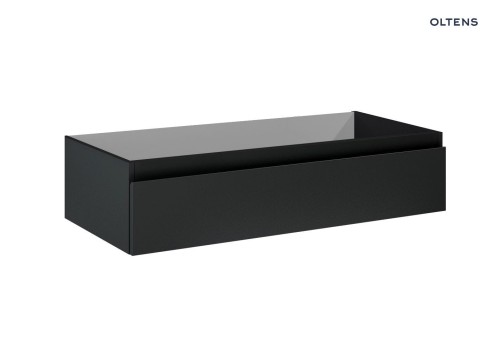 Oltens Vernal szafka 100 cm podumywalkowa wisząca czarny mat 60011300