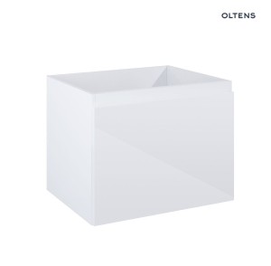 Oltens Vernal szafka 60 cm podumywalkowa wisząca biały połysk 60013000