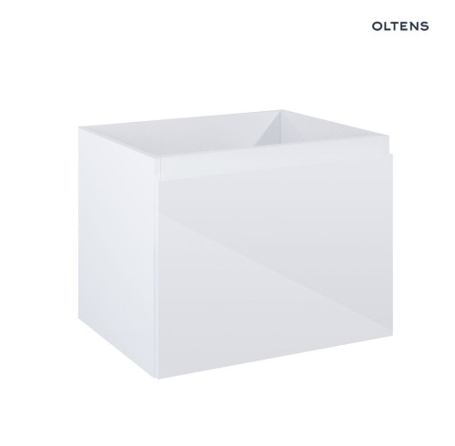 Oltens Vernal szafka 60 cm podumywalkowa wisząca biały połysk 60013000