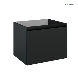 Oltens Vernal szafka 60 cm podumywalkowa wisząca czarny mat 60013300