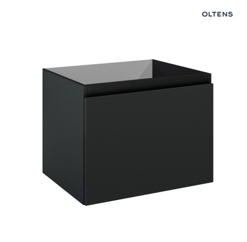 Oltens Vernal szafka 60 cm podumywalkowa wisząca czarny mat 60013300