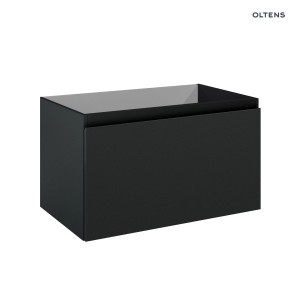 Oltens Vernal szafka 80 cm podumywalkowa wisząca czarny mat 60014300