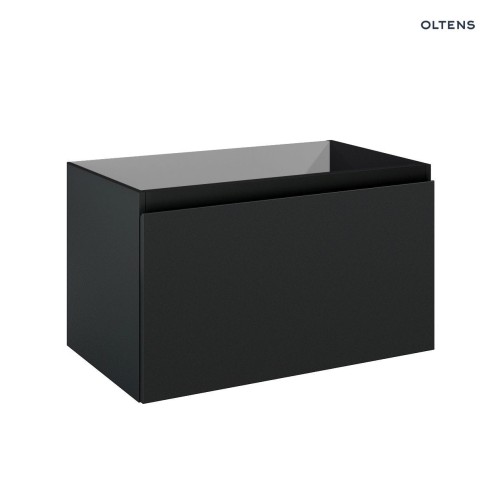 Oltens Vernal szafka 80 cm podumywalkowa wisząca czarny mat 60014300