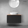 Oltens Vernal szafka 80 cm podumywalkowa wisząca czarny mat 60014300