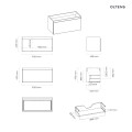 Oltens Vernal szafka 100 cm podumywalkowa wisząca szary mat 60015700