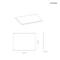 Oltens Vernal blat 60 cm naszafkowy slim czarny mat 63004300
