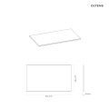 Oltens Vernal blat 80 cm naszafkowy slim grafit mat 63005400