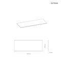 Oltens Vernal blat 120 cm naszafkowy slim czarny mat 63007300