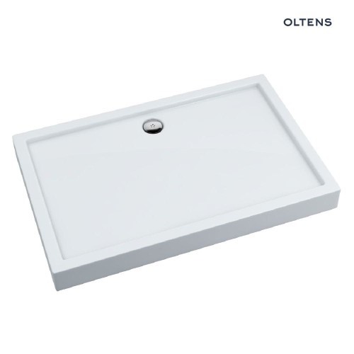Oltens Vindel brodzik 120x90 cm prostokątny akrylowy biały 15011000