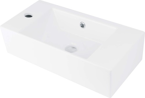 Umywalka ceramiczna nablatowa lewa