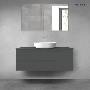 Oltens Vernal zestaw mebli łazienkowych 120 cm z blatem grafit mat 68209400