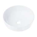 Umywalka nablatowa Corsan 649988 okrągła 415x415x135 mm z korkiem Klik-Klak białym