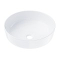 Umywalka nablatowa Corsan 649988 okrągła 415x415x135 mm z korkiem Klik-Klak białym