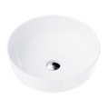 Umywalka nablatowa Corsan 649988 okrągła 415x415x135 mm z korkiem Klik-Krak chrom