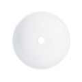 Umywalka nablatowa Corsan 649988 okrągła 415x415x135 mm z korkiem Klik-Klak czarnym