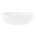 Umywalka nablatowa Corsan 649995 kwadratowa 420x420x145 mm z korkiem Klik-Klak białym