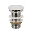 Umywalka nablatowa Corsan 649995 kwadratowa 420x420x145 mm z korkiem Klik-Klak białym