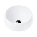 Umywalka nablatowa Corsan 649926 okrągła 400x400x160 mm z korkiem Klik-Klak czarnym