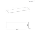 Oltens Vernal blat 160 cm naszafkowy slim szary mat 63008700