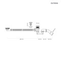 Oltens Anker syfon wannowy automatyczny chrom 03003100