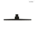Oltens Atran (S) deszczownica 22 cm kwadratowa czarny mat 37005300