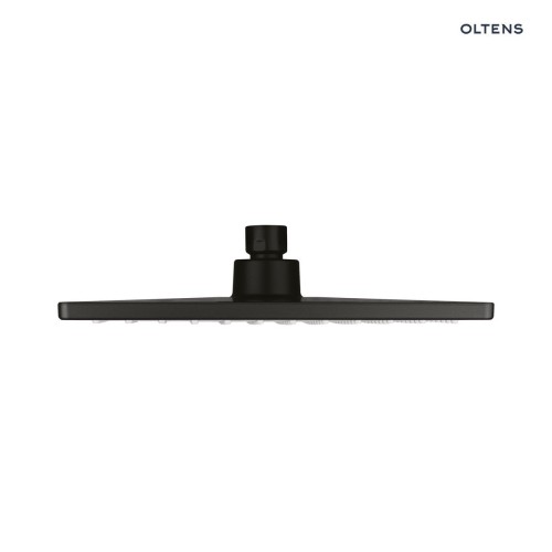 Oltens Atran (S) deszczownica 22 cm kwadratowa czarny mat 37005300